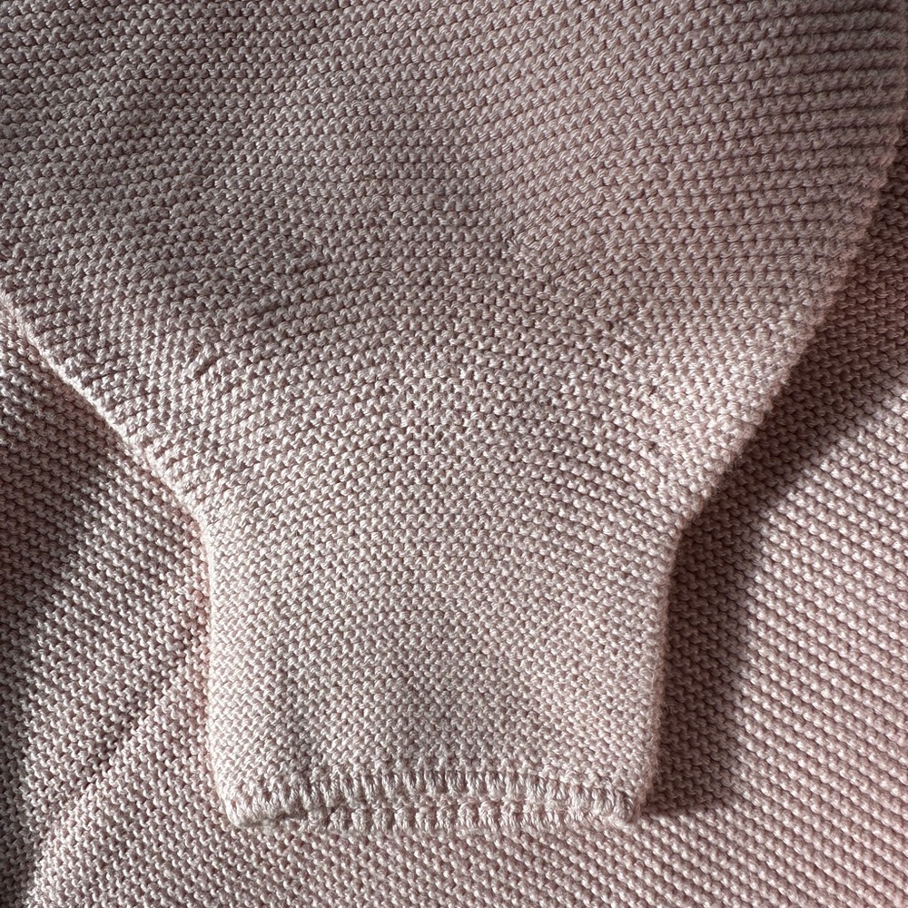 Uniqlo Dusty Pink Textured Knit Crewneck Sweater | Raglan Sleeve Pullover - Picture 7 of 10